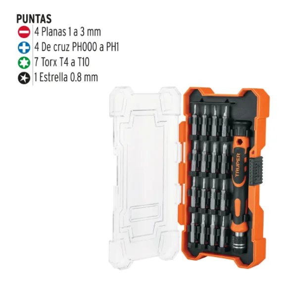 Destornillador Joyero Truper 16 Puntas